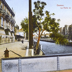 Damascus, Syria - A section of the Barada River