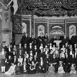 Dance competitors and officials at the Empress Ballroom