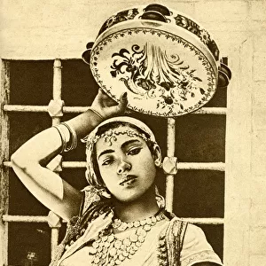 Dancing woman of Biskra, Algeria, North Africa