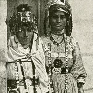 Two dancing women of Algeria, North Africa