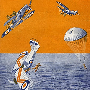 Dangerous aerial stunt by Dick Grace