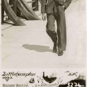 Dapper young gent on Seafront at Littlehampton - Sunny Snaps