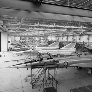 Dassault Mirage IV production on the final assembly line