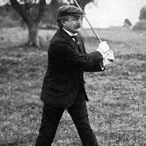 David Lloyd George playing golf at Nice