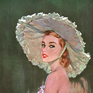 David Wright pin-up from Men Only, August 1952