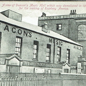 Deacons Music Hall, Finsbury, London