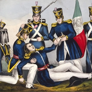 Death of Col. Clay, Battle of Buena Vista, Feby. 23d, 1847