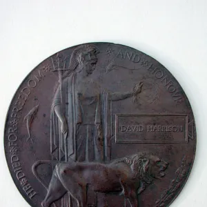 Death Plaque in the name of David Harrison