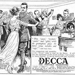 Decca Gramophone advertisement, post war