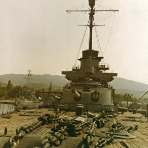 Deck of a German battleship
