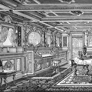 Deck Saloon on the Royal Yacht, Hohenzollern, 1879