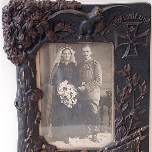 Decorated Imperial German photo frame - WWI