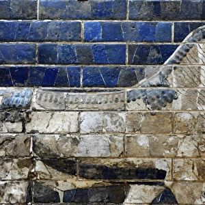 Decoration with aurochs and dragons in the Ishtar Gate. 6th