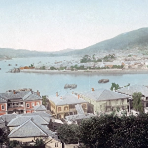 Dejima, foreign settlement at Nagasaki, Japan, circa 1880s