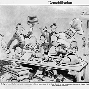 Demobilisation by Captain Bruce Bairnsfather, WW1 cartoon