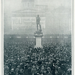 Demonstration in Trafalgar Square of closing of the War Loan