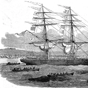 Departure of the Emigrant Ship Lizzie Webber, 1852