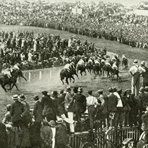 Derby Day at Epsom racecourse, Epsom Downs, Surrey