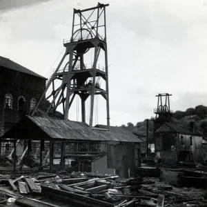 Derelict Tirpentwys Colliery, Pontypool, South Wales