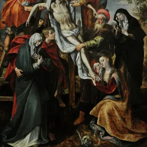 The Descent from the Cross, by Maarten de Vos (1532-1603)