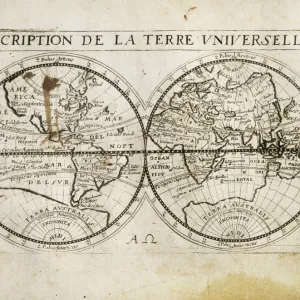 Description de la Terre Universelle (1667). Map