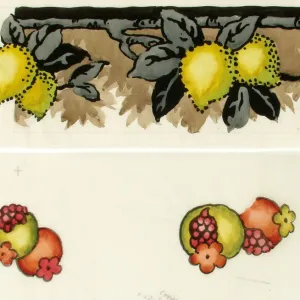 Design for Borders (Wallpaper) with fruit