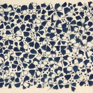 Design for Dress Print in white and navy blue Design for Dress Print in white and navy blue