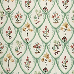 Design for Printed Textile with enclosed flowers