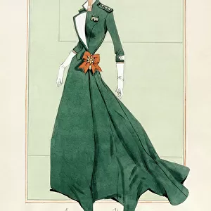 Design for a proposed Mess dress, with an upright collar