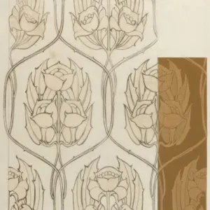 Design for Textile or Wallpaper in brown and beige Design for Textile or Wallpaper in brown and beige