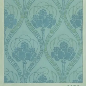 Design for Wallpaper in blue and green