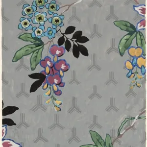 Design for Wallpaper with flowers Design for Wallpaper with flowers