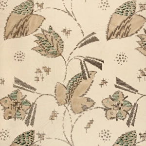 Design for Woven Textile in beige and green