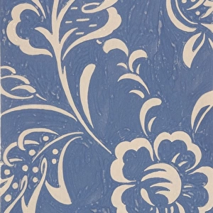 Design for Woven Textile in blue and white