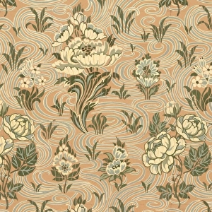 Design for Woven Textile with flowers