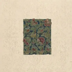 Design for Woven Textile with flowers and leaves Design for Woven Textile with flowers and leaves