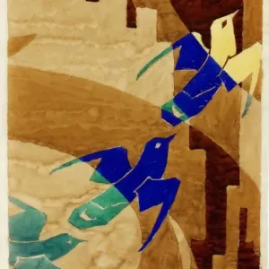 Design for Woven Textile with flying birds Print Design for Woven Textile with flying birds Print
