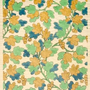 Design for Woven Textile with leaves Design for Woven Textile with leaves
