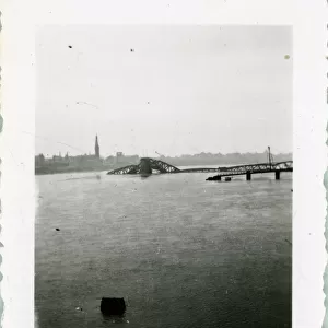 The Destroyed Oberkasseler Bridge - End of World War Two