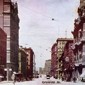 Detroit, Michigan, USA - Griswold Street