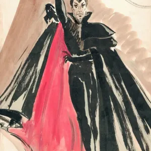 Diabolo Man Print - Murray's Cabaret Club Costume Design Diabolo Man Print - Murray's Cabaret Club Costume Design