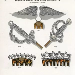 Diamond combs and head ornaments