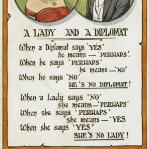 Difference between a Lady and a Diplomat