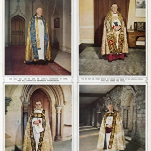 Dignitaries of the Church officiating at the 1953 Coronation