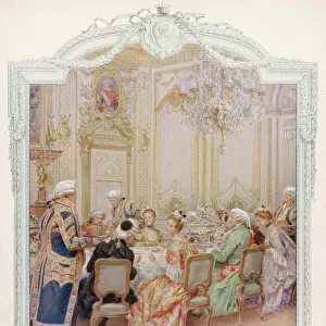 Dinner in an aristocratic French home