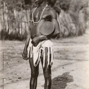 Diola Man from Guinea-Bissau, West Africa - at a Festival