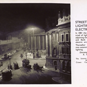 Diorama - Bank of England under Electric Arc Street Lighting