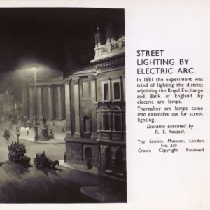 Diorama - Bank of England under Electric Arc Street Lighting