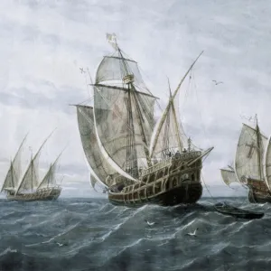 Discovery of America (1492). The caravels that