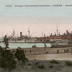 Docks at the Boulevard Maritime in Dakar, Senegal